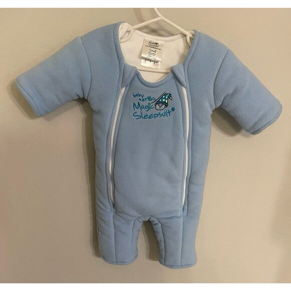 Blue Baby Merlin’s Magic Boy Sleepsuit, Size Small, 3-6 months, 12-18 pounds - Picture 1 of 4